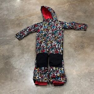 Burton Kids Floral Snow Jacket with Coral Lining